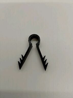 100 Telecrafter U6BK Black Standard Push-In Cable Clips for Coaxial Cable